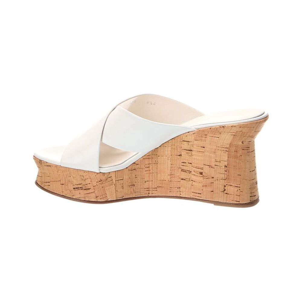 Ferragamo Ant 70 Leather Sandal, White - Picture 2 of 5
